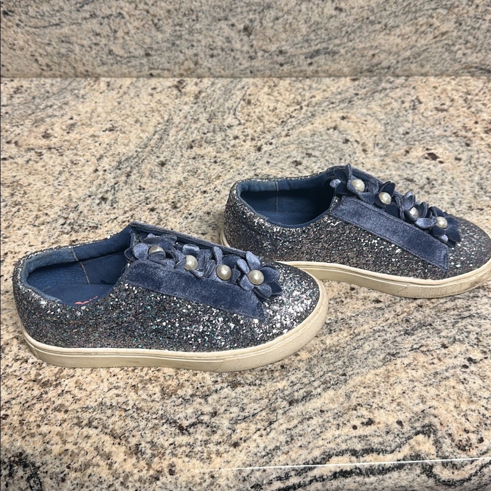 GB toddler girls sparkly slip on shoes size 12M